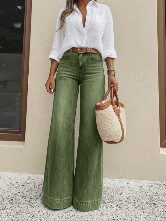 Verkaufsschlager –Jetzt im Angebot! Beinverlängernde Wide-Leg Jeans