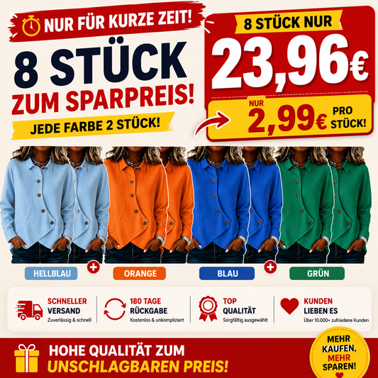 Weiches Waffelstrick-Top mit asymmetrischem Saum – Vielseitige Farben für jeden lässigen Anlass